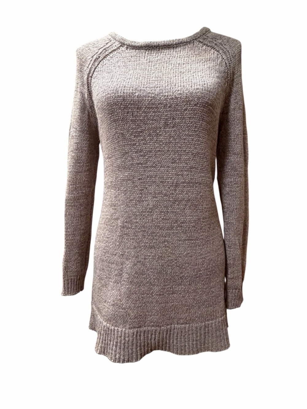 Forever 21 Taupe Crew Neck Knit Sweater